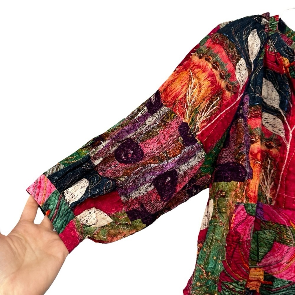 Lior Multi Color Patchwork Boho Chic Indie Balloo… - image 6